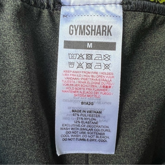 Gymshark Women’s Low Rise Seamless Black Green Apex Leggings, Size Medium - Picture 4 of 9